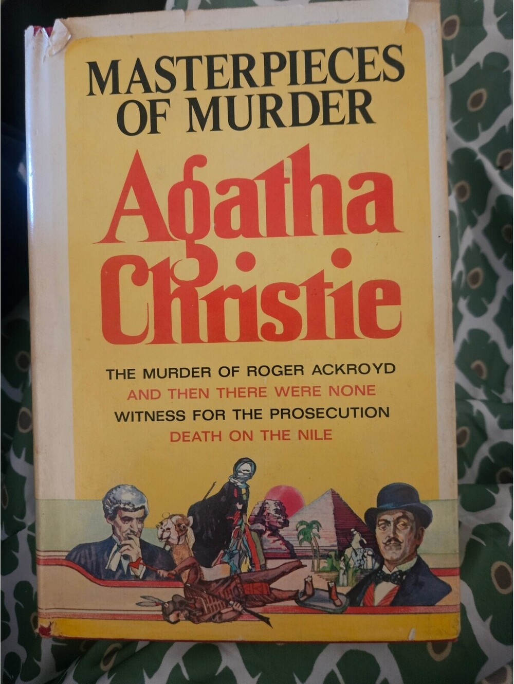 Vintage 1977 Masterpieces Of Murder Agatha Christie Old Hardcover Book